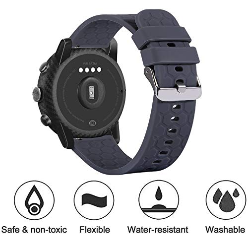 Chofit 18Mm Bands Compatible With Fossil Gen 5E 42Mm/Women's Gen 6 42Mm Watch Band, Silicone Replacement Wristband Sport Straps Compatible With Fossil Women's Riley Band #TOP2