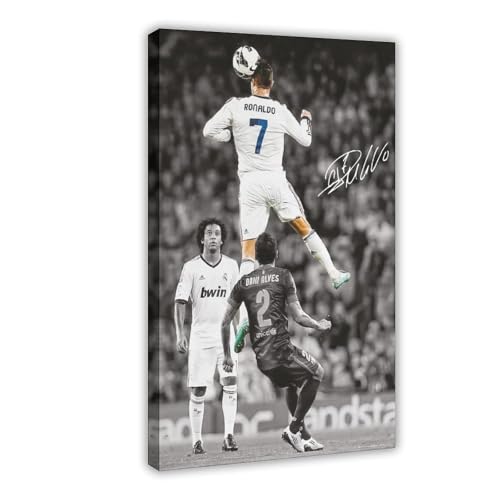 YACJZDD Cristiano Ronaldo - Póster de 8 lienzos para decoración de pared, pinturas para sala de estar, dormitorio, 40 x 60 cm