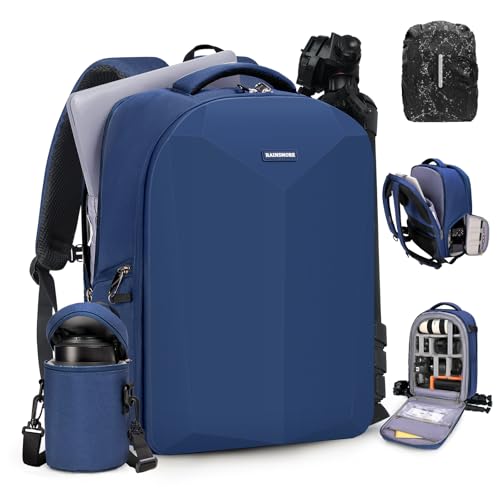 RAINSMORE Camera Backpack Hard Shell for DSLR/SLR Waterproof Camera Bag