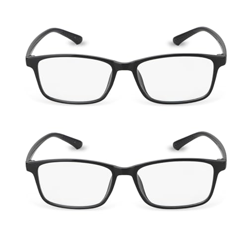 Image of Baomain 2-Pack Anti-Reflective Reading Glasses - Lightweight Anti-Glare Computer Readers for Men /Women