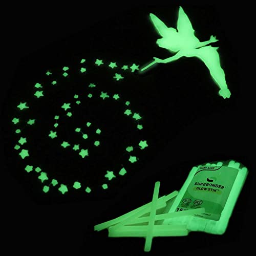 Surebonder Glow in The Dark Hot Glue Sticks Mini Size 4" - 15 Pack