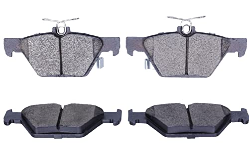 Image of Rear Ceramic Disc Brake Pad Set Replacement For Select Subaru 2019-21 Forester 2015-20 Outback 2015-20 Legacy 2019-21 Ascent 2016-20 WRX D1808 Hardware Fit Included