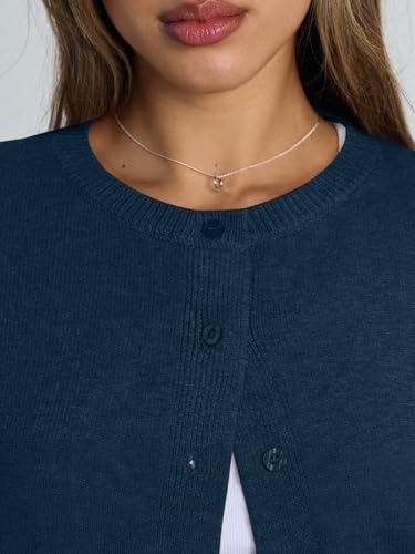 Image of Trendy Queen Cropped Cardigan Sweaters for Women Lightweight Y2k Fall Outfits Spring Fashion Clothes 2026