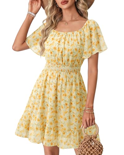 Timeson Womens Summer Dress: Vacation Resort Lightweight & Breezy Waist-Cinching