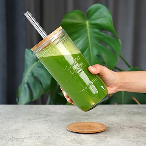 Margaritas et crème glacée en bocal réutilisable à paille - 4