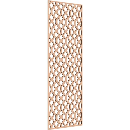Image of Resort Decorative Pierced Fretwork Wood Wall Panels, 37 3 /8 inchW x 94 3 /8 inchH x 3 /8 inchT, Alder