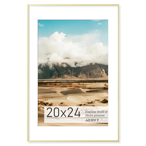 Acovy 20x24 Poster Frame, 20x24 Frame with Mat for 16x20,