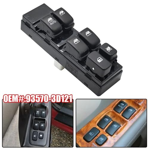Interrupteur principal vitre électrique 93570-3D121 bouton commande - 6