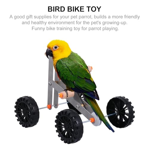 iplusmile Parrot Educational Toys Bird Accessories Bird Intelligence Training Toy Parrot Bike Toy Educational Bird Foot Toy - Image 3