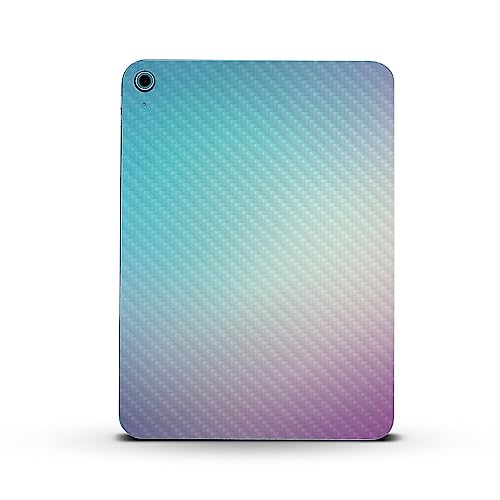 Image of MightySkins Carbon Fiber Skin Compatible with Apple iPad 10.9 inch 10th Gen (2022) Full Wrap Kit - Vivid Fog | Protective, Durable Textured Carbon Fiber Finish | Easy to Apply | Made in The USA