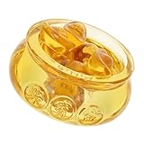 Zerodeko Bol De Richesse Corne D’abondance en Cristal De Citrine Jaune 9 Cm, Ornement D...