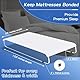 DUJUIKE Doppelbett-Zu-Kingsize-Bett-Konverter, 2-In-1-BettbrüCke, Verstellbarer Elastischer Matratzenhalter FüR Alle Matratzen, Rutschfester Gurt Mit Metallschnalle,Sorgen Sie FüR Erstklassigen Schlaf