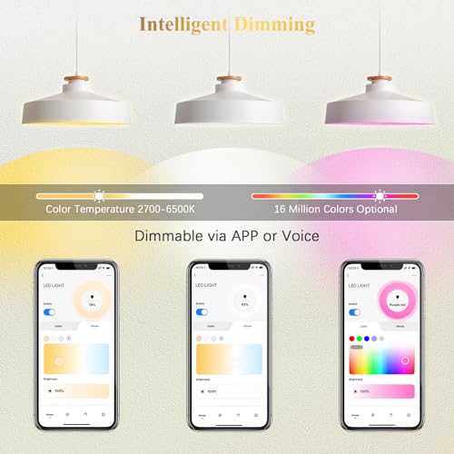 DiCUNO MR16 Smart Bulbs Alexa, RGBCW Color Changing Light, 5W GU5.3 Smart Bulb Compatible with Google Home, Dimmable with App, 2.4GHz WiFi, AC/DC 12V, Bi-pin Base, 400LM, Landscape Light, 4-Pack by DiCUNO - Used condition - Image 3