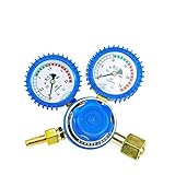  CO2-Regler Sauerstoff/Propan/Acetylen/Stickstoffdruckregler MIG -Durchflussmessgerät CO2 Reduzierventilschweißschweißgasbrenner schneiden Messgerät für Gasflaschen ( Color : Oxygen Meter , Size : S )