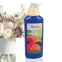 floraline® | Schnittblumen-Flüssigdünger für Vasen – verlängert Frische & Blütenpracht | gegen Fäulnis & Bakterienbildung | bioaktive Nährstoffe | 1 Verschlusskappe je 1 Liter Wasser