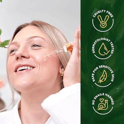 Tree of Life Beauty 99% Snail Mucin Serum - Hydrating Serum for Face with Aloe Vera and Cucumber - Snail Serum Pore Minimizer for Face - Highly Concentrated Skin Care Face Serum for Women 1 Fl Oz - Image 6