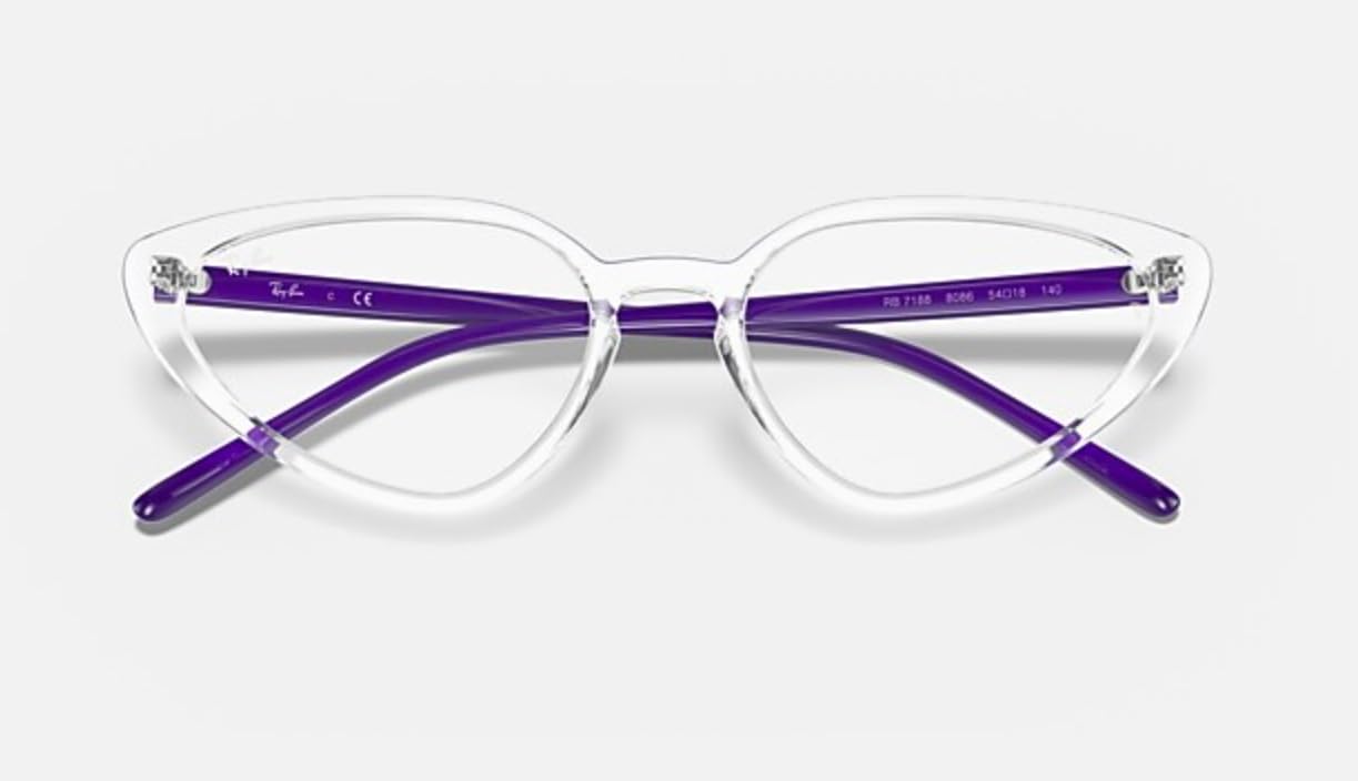 Ray-Ban Rx7188 prostokątne oprawki do okularów korekcyjnych