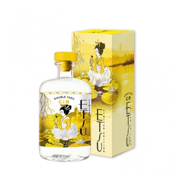 Cofanetto Etsu Gin 'Double Yuzu' Limited Edition 70cl 43% con bellissimo bicchiere firmato
