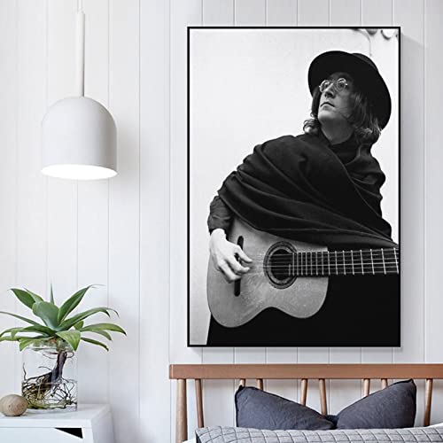 John Lennon Poster pour décoration murale, impression sur toile pour maison, salle de bain, chambre, bureau, salon… - Les Beatles, Paul McCartney, John Lennon, RIngo Starr, George Harrison John Lennon Poster pour décoration murale, impression sur toile pour maison, salle de bain, chambre, bureau, salon… – Image 6
