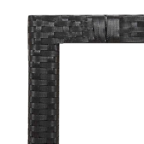 Salon de Jardin Poly Rotin compact contre le manque d'espace avec table et 2 chaises - 6