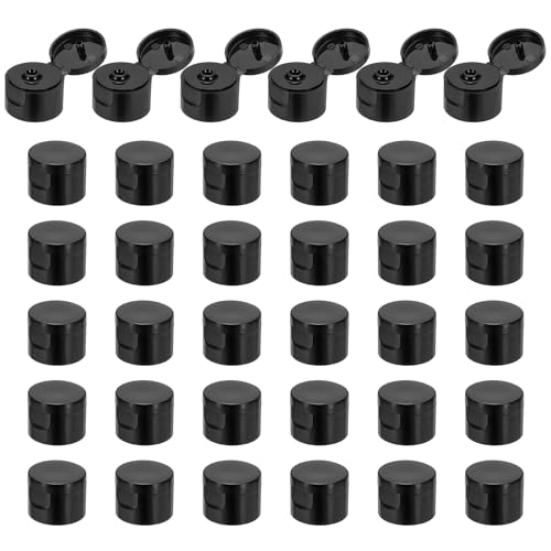 Flips top caps 24/410 uxcell noirs | Lot de 40 bouchons distributeurs - 2