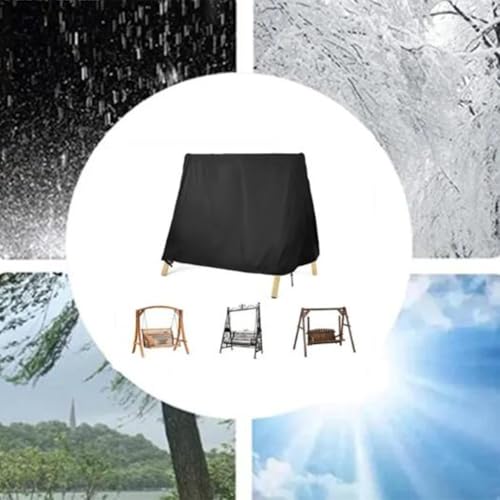 Funda para columpio exterior impermeable Oxford 210D con dobladillo antiviento y techo 8