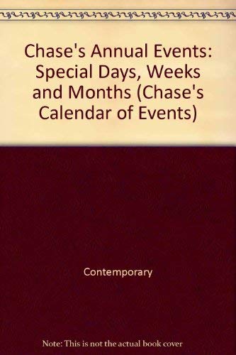 Chase's Annual Events: Special Days, Weeks and ... 0809240874 Book Cover