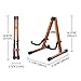 AW Wood Folding Guitar Stand A-Frame Instrument Display Stand with Foam Arms
