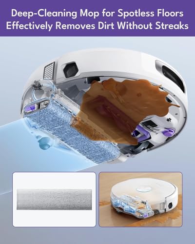Image of 12 Pcs Accessories Kit for Narwal Flow Robot Vacuum Cleaner: 1 Main Brushes, 2+2 Side Brushes, 2 HEPA Filters, 3 Dust Bags, 1 Track Mop Pad, 1 Cleaning Brush