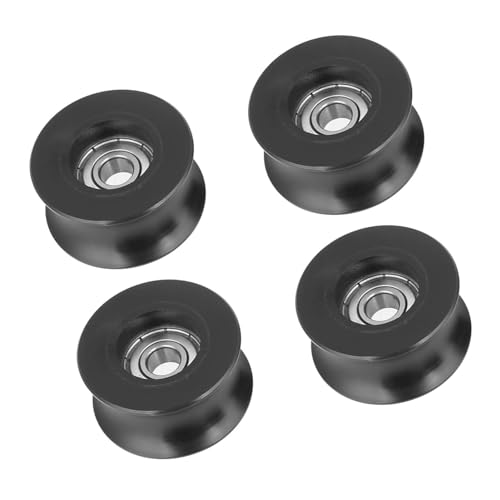 4 Stück Riemenscheibe U Nut Rollen, 0840UU U Nut Rollenführungsrad 8 x 39,5 x 20,1 mm U Nut-Riemenscheiben für Türen Fenster Mechanische Antriebsgeräte