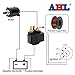 AHL Starter Solenoid Relay for Kawasaki Prairie 360 KVF360 4X4 2003-2012 Prairie 300 KVF300 1992-2002/Bayou 300 2003-2005/Bayou 400 1996-1999/TERYX 750 2008-2009/VOYAGER 1987-1988