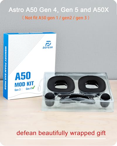 Defean Earpads para Astro A50 Gen 4, Gen 5 y A50X (Cooling Gel Silky) | Kit de Modificación Almohadillas y Diadema, Espuma de Alta Densidad con Cancelación de Ruido Mejorada, Grosor Añadido miniatura 6