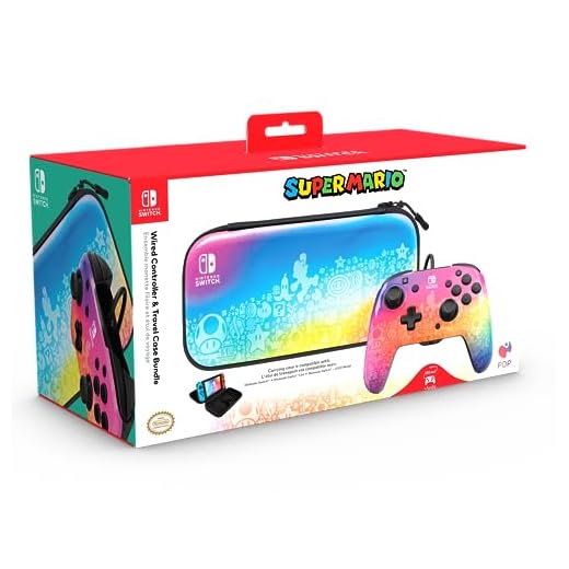 PDP Rematch + Case Bundle Star Spectrum Nintendo Switch