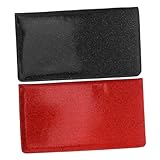 VILLCASE 2st Kfz-versicherungspolice-set Kfz-zulassungsfall Führerscheininhaber Auto-dokumentenkoffer Fahrzeugpapierhalter Inhaber Einer Kfz-versicherungskarte Kfz-zulassungsinhaber