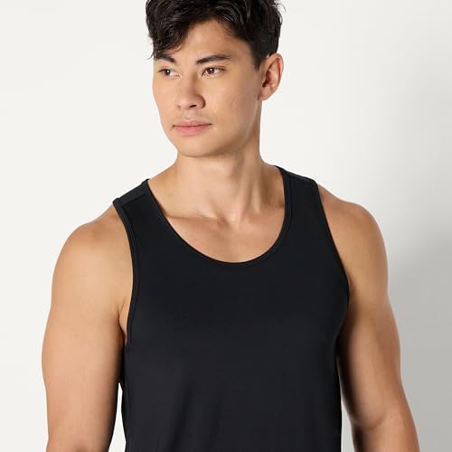 Image of Amazon Essentials Men's Quick Dry Tech Stretch Active Sleeveless Gym Tank Top Workout Shirt