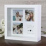 Hucha Personalizada con 3 Fotos Madera Regalo Boda Novio Novia Pareja