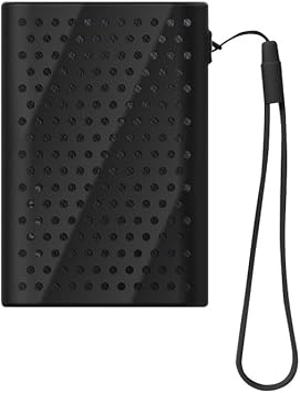 Protective Case Suitable for Samsung T9 SSD, T9 Mobile Hard Disk Drop-Proof and Shock-Resistant Silicone Protective Cover Skin Black