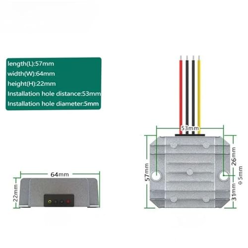 Module alimentation convertisseur DC DC 9-36V 19V 8A transformateur de tension stabilise - 6