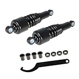 labwork 1Pair 10.5inch 267mm Rear Shocks Replacement for Sportster 883 1200 Black