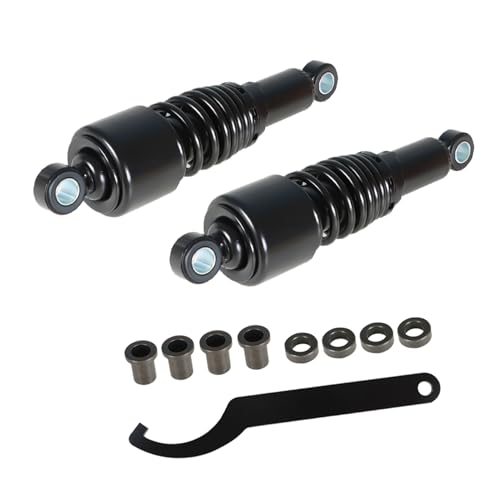 labwork 1Pair 10.5inch 267mm Rear Shocks Replacement for Sportster 883 1200 Black