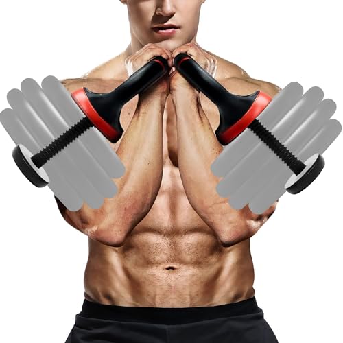 Yes4All Adjustable Kettlebell Handle/Kettlebell Handle for Plates – Kettlebell Weight Handle Supports up to 100lbs & Fits 1 & 2-Inch Weight Plates – Pair