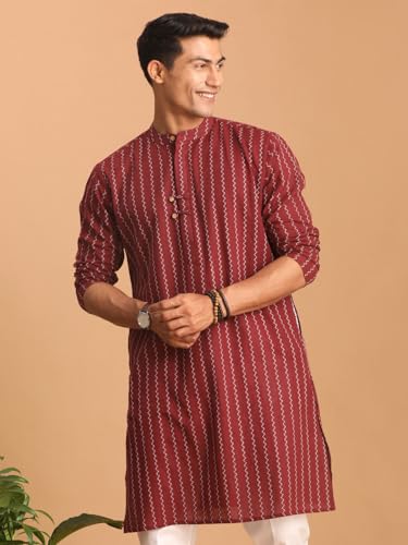 Image of Vastramay Men's Cotton Kurta for Navratri