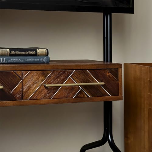 Soporte móvil para TV con ruedas y almacenamiento miniatura 7