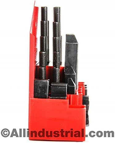 All Industrial Tool Supply 58 Pc Pro-Series 1/2" T-Slot Clamping Kit Mill Machinist Set 3/8-16