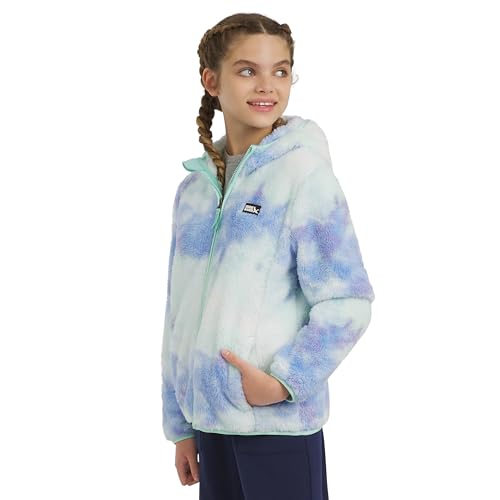 Image of Eddie Bauer Girls' Quest Plush High Pile Faux Sherpa Hooded Jacket