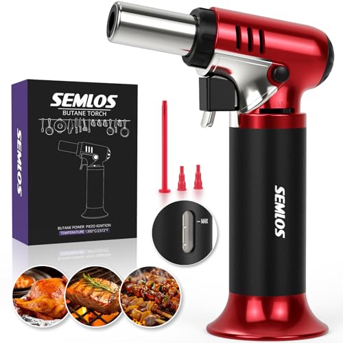 Semlos Butane Torch with Fuel Gauge