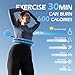 JLoibao Weighted Hula Circle with 26/32 Links(56-66 Inch) for Adults Weight Loss, Infinity Fitness Hoop Plus Size, for Women Smart Exercise