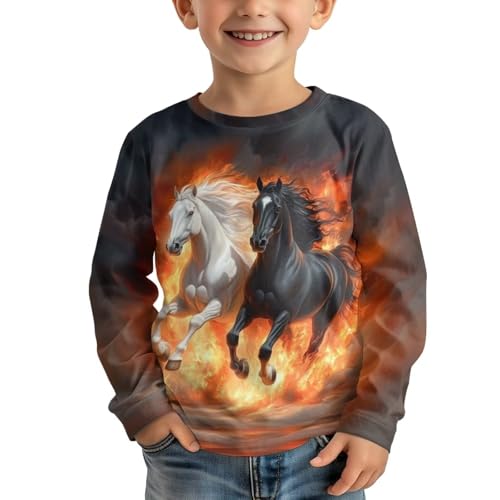 Image of Uourmeti Girls Graphic Tees Long Sleeve T Shirts for Teens Casual Tshirts Junior Sportswear Fall Tops