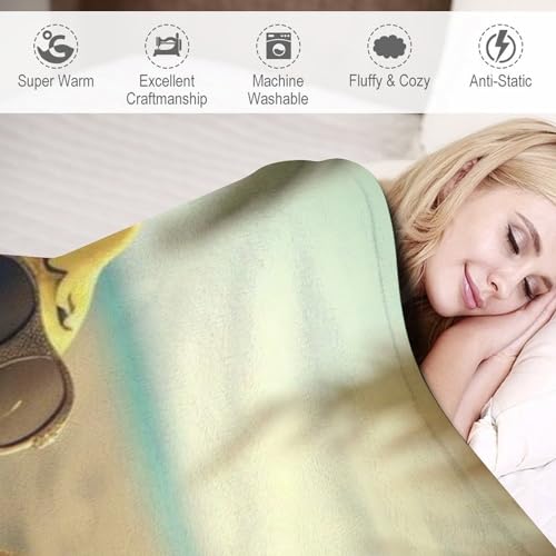 Manta de franela de plátano de 150x200 cm extrasuave para cama y sofá 4