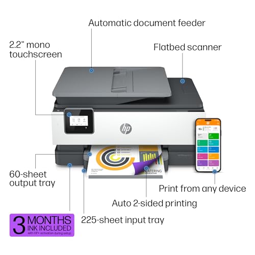 Hp 228F5A Officejet 8015E Wireless Color All-In-One Printer thumb #3